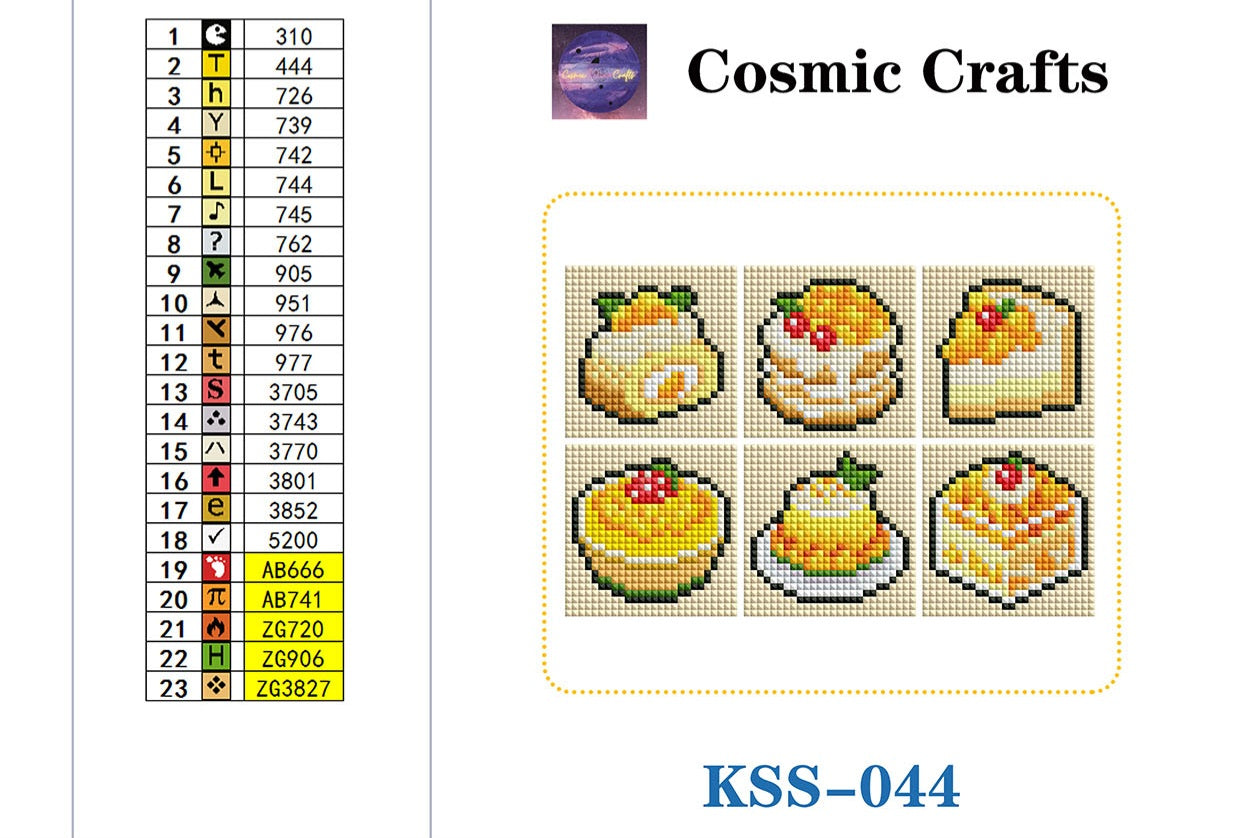Mini Mango Treats Diamond Art Kit (6-Pack) Cosmic Crafts