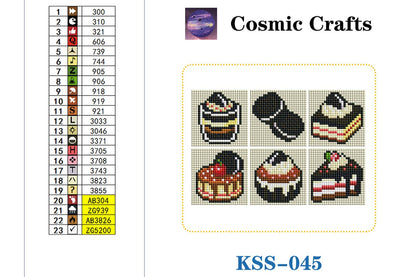 Mini Chocolate Treats Diamond Art Kit (6-Pack)