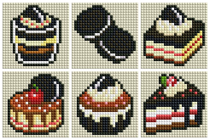 Mini Chocolate Treats Diamond Art Kit (6-Pack)