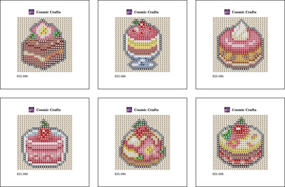 Mini Strawberry Treats Diamond Art Kit (6-Pack) Cosmic Crafts