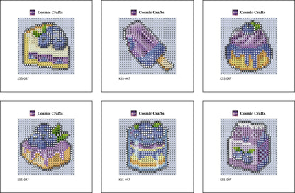 Mini Blueberry Treats Diamond Art Kit (6-Pack)