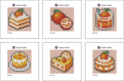 Mini Orange Citrus Treats Diamond Art Kit (6-Pack) Cosmic Crafts