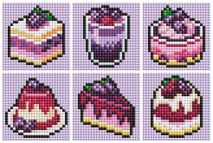 Mini Berry Medley Treats Diamond Art Kit (6-Pack) Cosmic Crafts