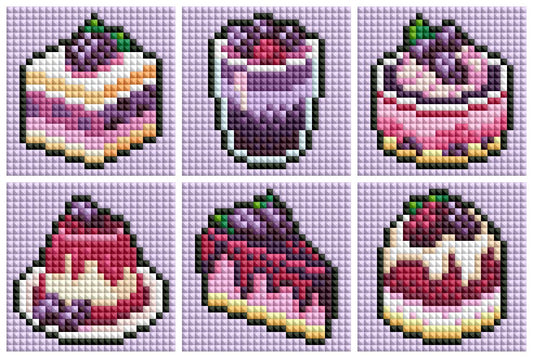 Mini Berry Medley Treats Diamond Art Kit (6-Pack) Cosmic Crafts