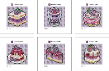 Mini Berry Medley Treats Diamond Art Kit (6-Pack) Cosmic Crafts