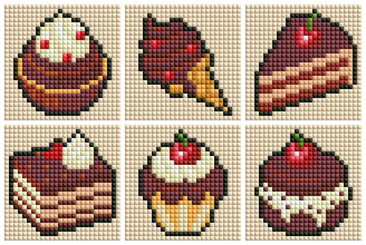 Mini Cherry Chocolate Treats Diamond Art Kit (6-Pack) Cosmic Crafts