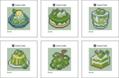 Mini Green Grape Treats Diamond Art Kit (6-Pack) Cosmic Crafts