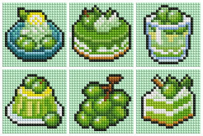 Mini Green Grape Treats Diamond Art Kit (6-Pack) Cosmic Crafts