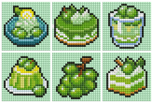 Mini Green Grape Treats Diamond Art Kit (6-Pack) Cosmic Crafts