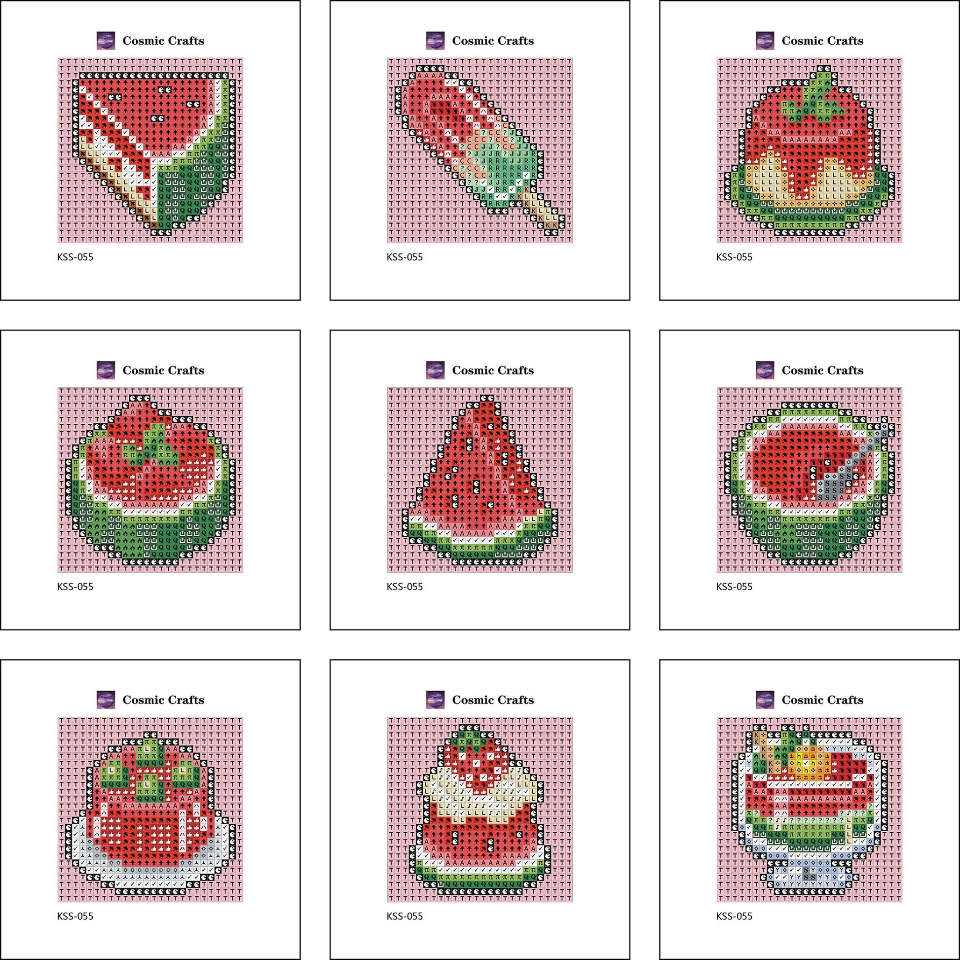Mini Watermelon Treats Diamond Art Kit (9-Pack) Cosmic Crafts