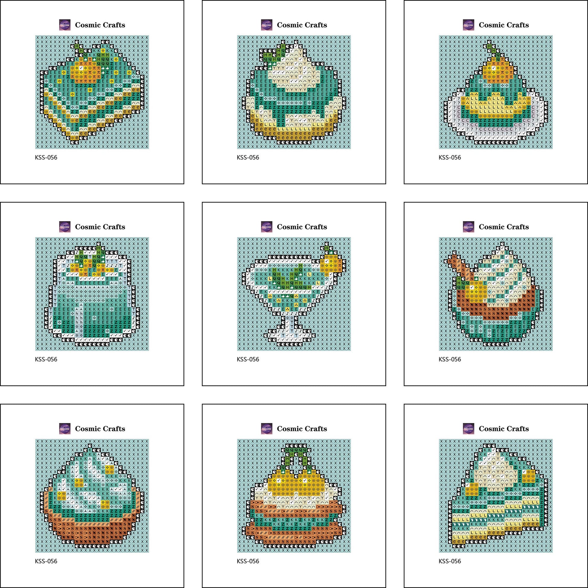 Mini Tropical Coconut Treats Diamond Art Kit (9-Pack) Cosmic Crafts