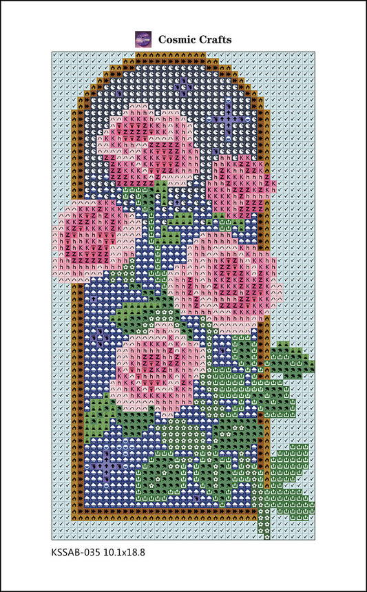 Blooming Roses Mini Diamond Painting Kit – Full Square Drill with AB & Fairy Dust Accents