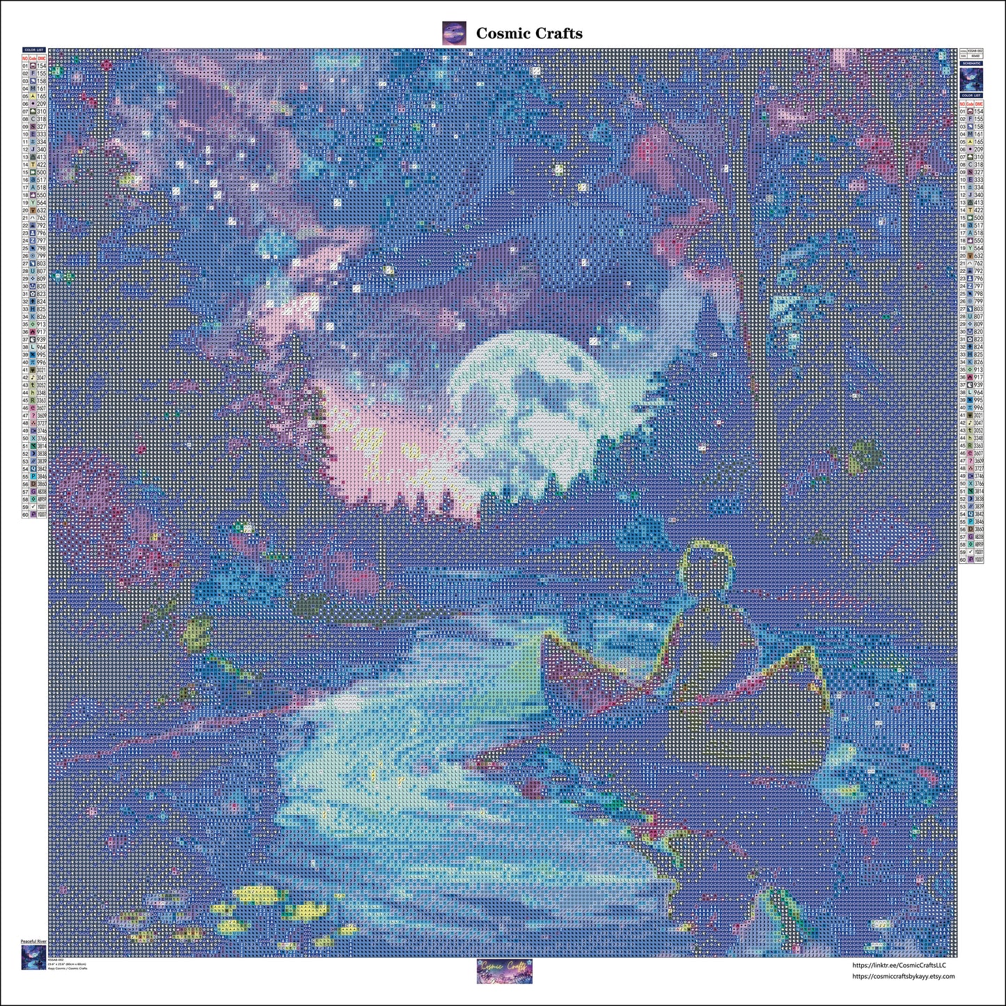 Peaceful River Shimmer & Save Diamond Painting Bundle Cosmic Crafts