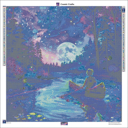 Peaceful River Shimmer & Save Diamond Painting Bundle Cosmic Crafts
