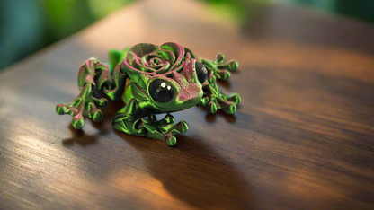 Fully Articulated Rose Frog Flexi Cosmic Crafts