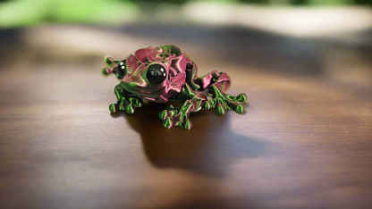 Fully Articulated Rose Frog Flexi Cosmic Crafts
