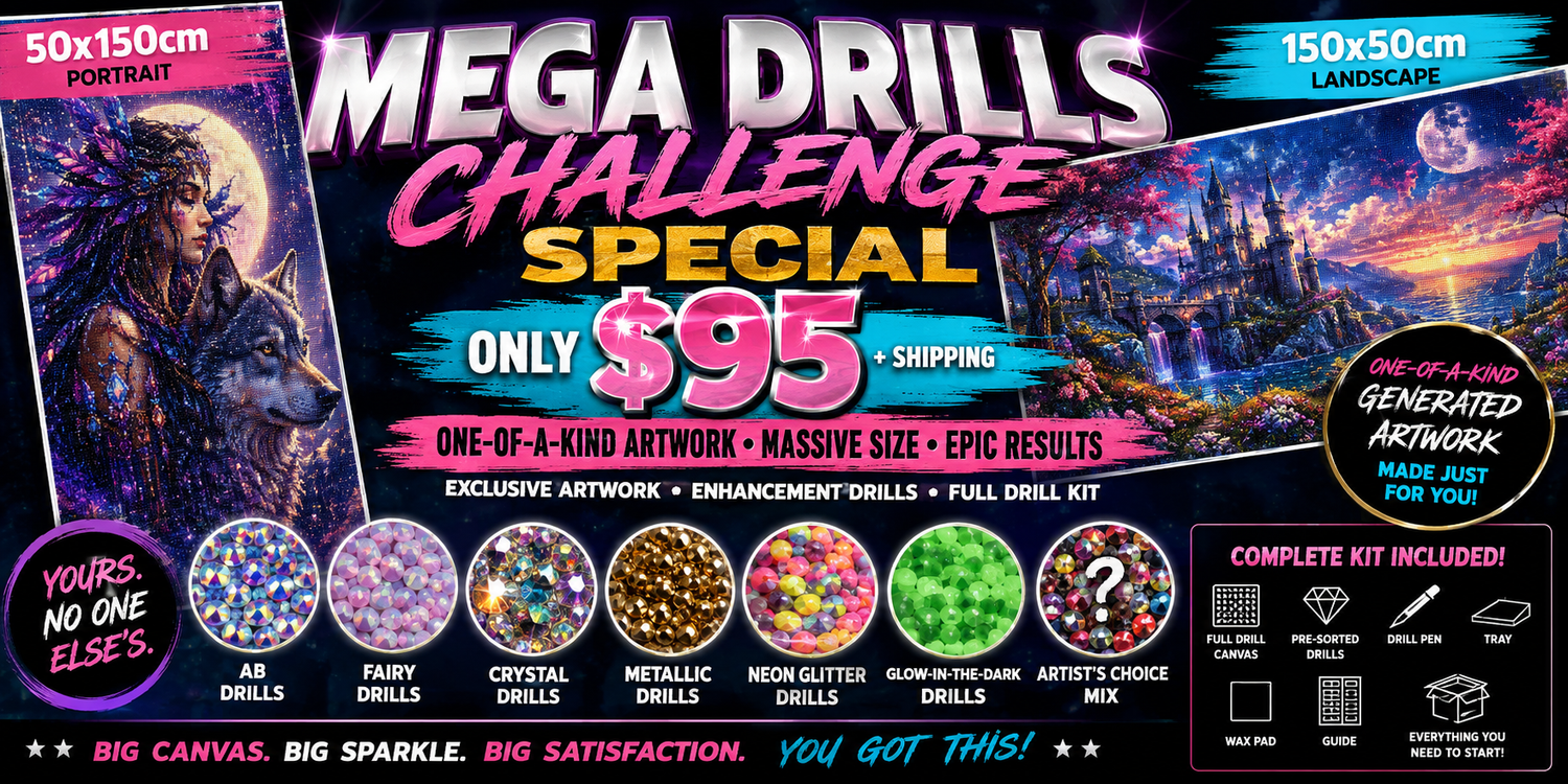 MEGA DRILL CHALLENGE CUSTOM CANVAS SPECIAL Cosmic Crafts