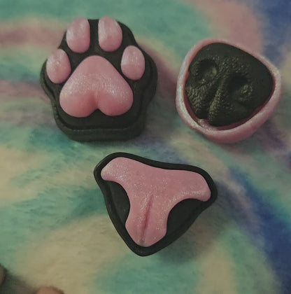 Cat Nose Fidget Clicker, 3D Printed Stress Relief Toy, Cat Lover Gift, Keychain or Desk Fidget, Custom Nose Color