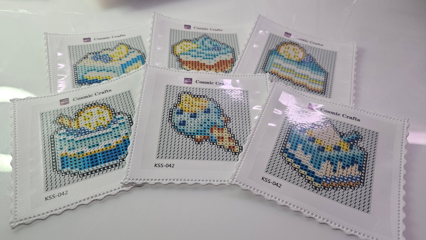 Mini Blueberry Lemon Treats Diamond Art Kit (6-Pack) Cosmic Crafts