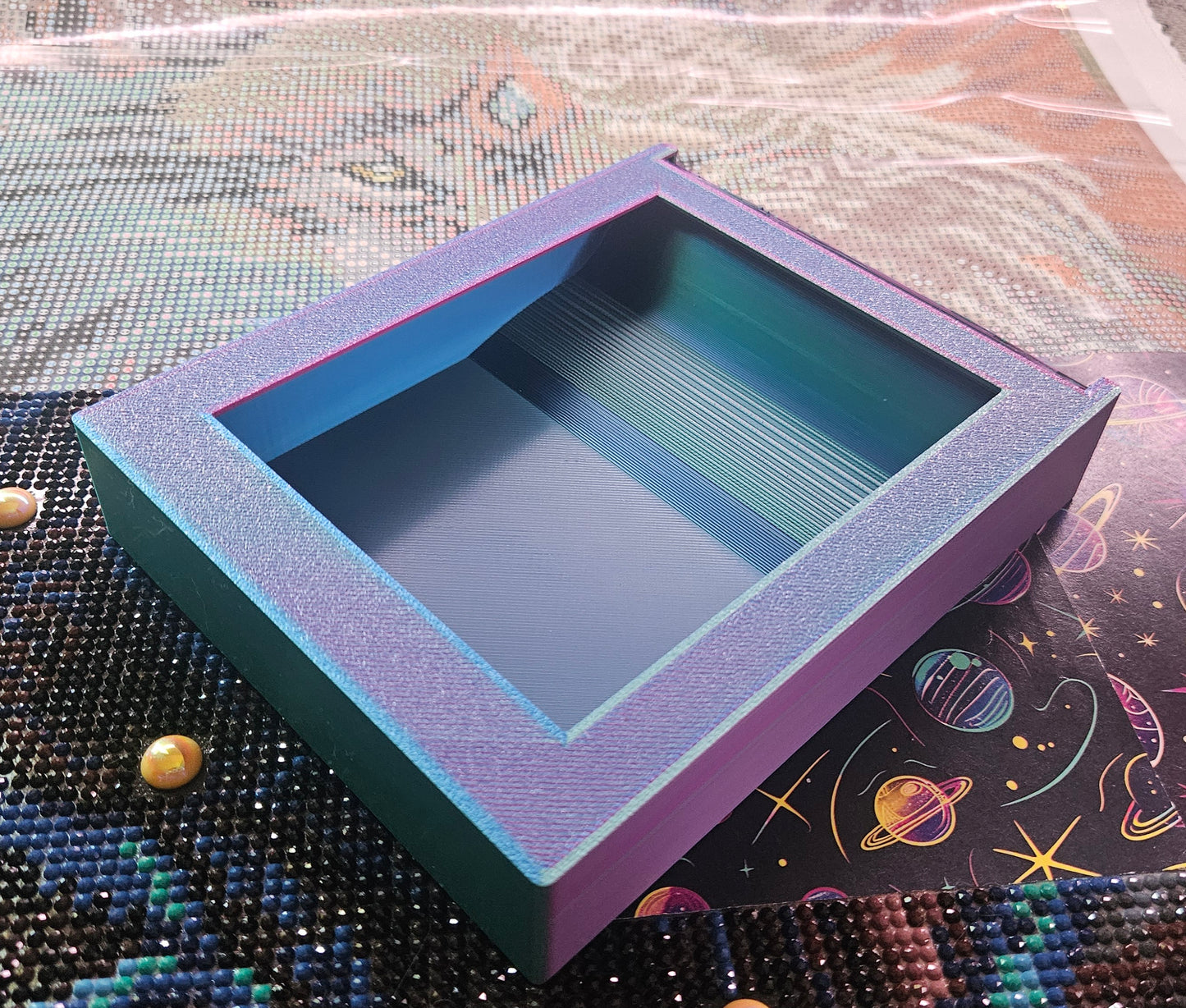 Diamond Painting Release Paper Storage & Dispenser Box, Diamond Art Cover Sheet Organizer Cosmic Crafts