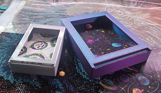Diamond Painting Release Paper Storage & Dispenser Box, Diamond Art Cover Sheet Organizer Cosmic Crafts