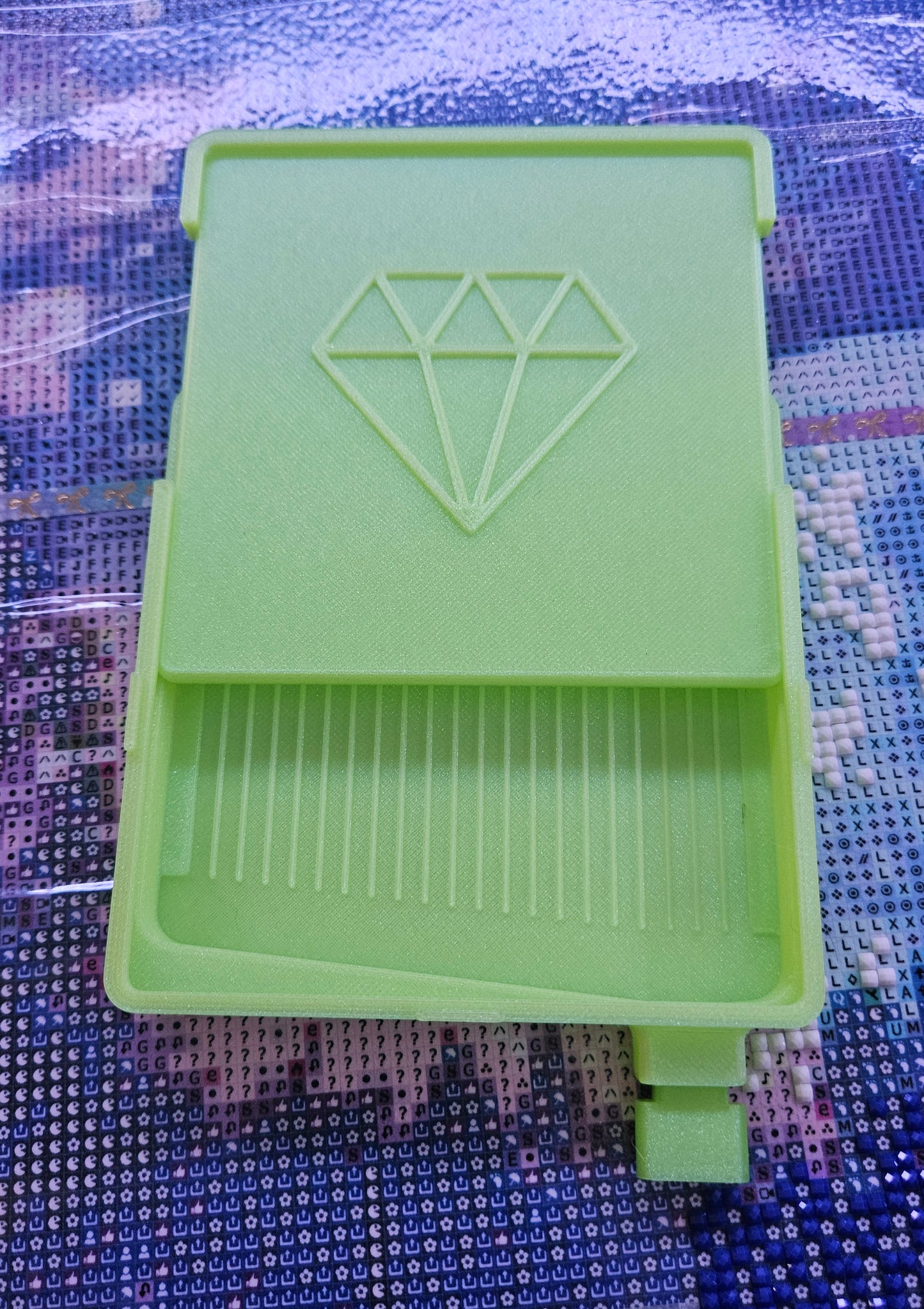 100x100mm Stacking Diamond Painting Washi Tray, 3D Printed Drill Tray with Washi Tape Shelf, Diamond Art Organizer, Rhinestone Art Tool