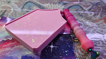 Multi-Color ECLIPSE Washi Diamond Painting Tray with Lid, Spill Resistant Diamond Art Accessory Cosmic Crafts