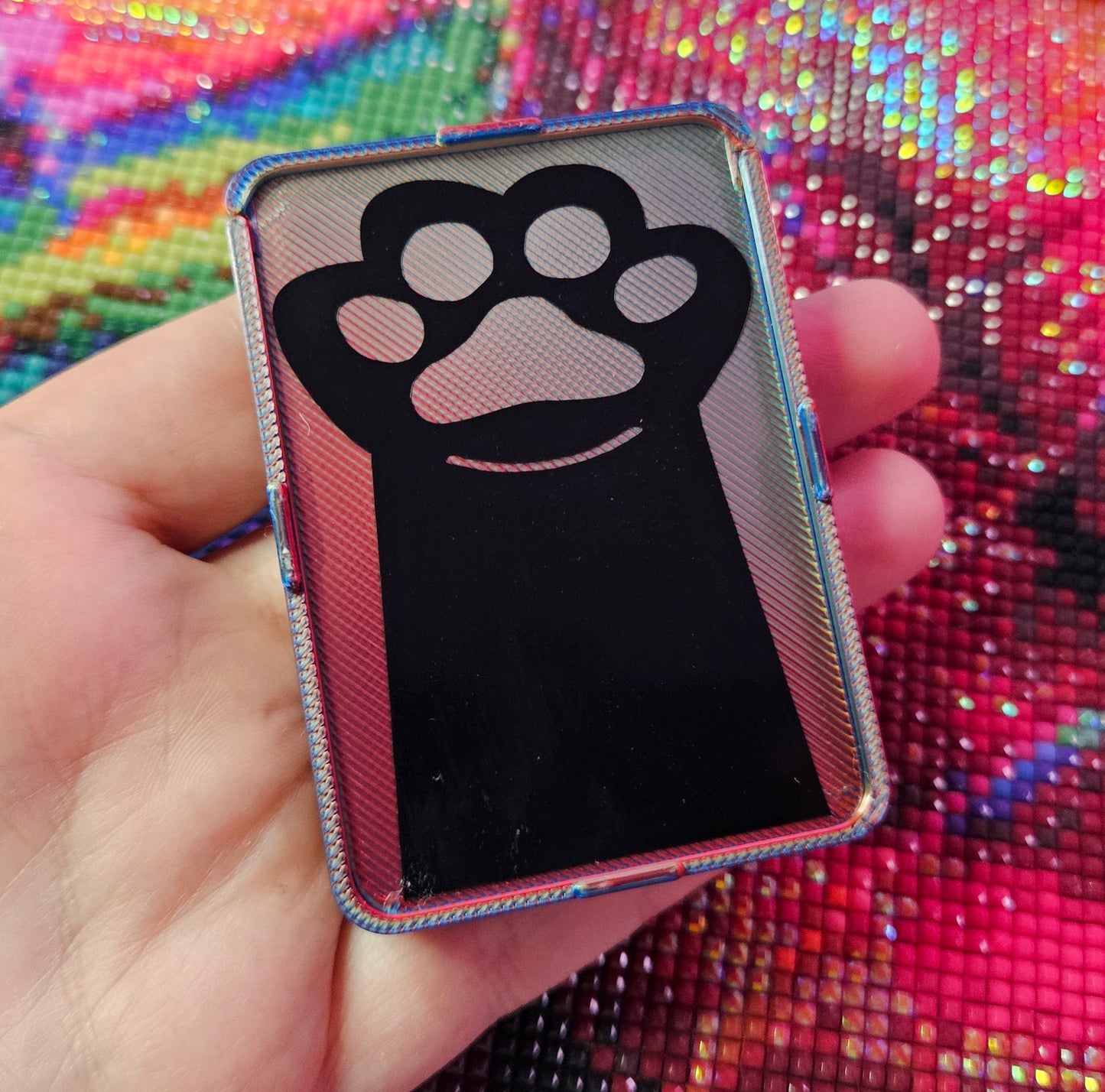 Save The Strays Stacking Diamond Painting Tray Set, 3D Printed Diamond Art Trays with Kitty Cat Vinyl Decals, Supports Local Cats