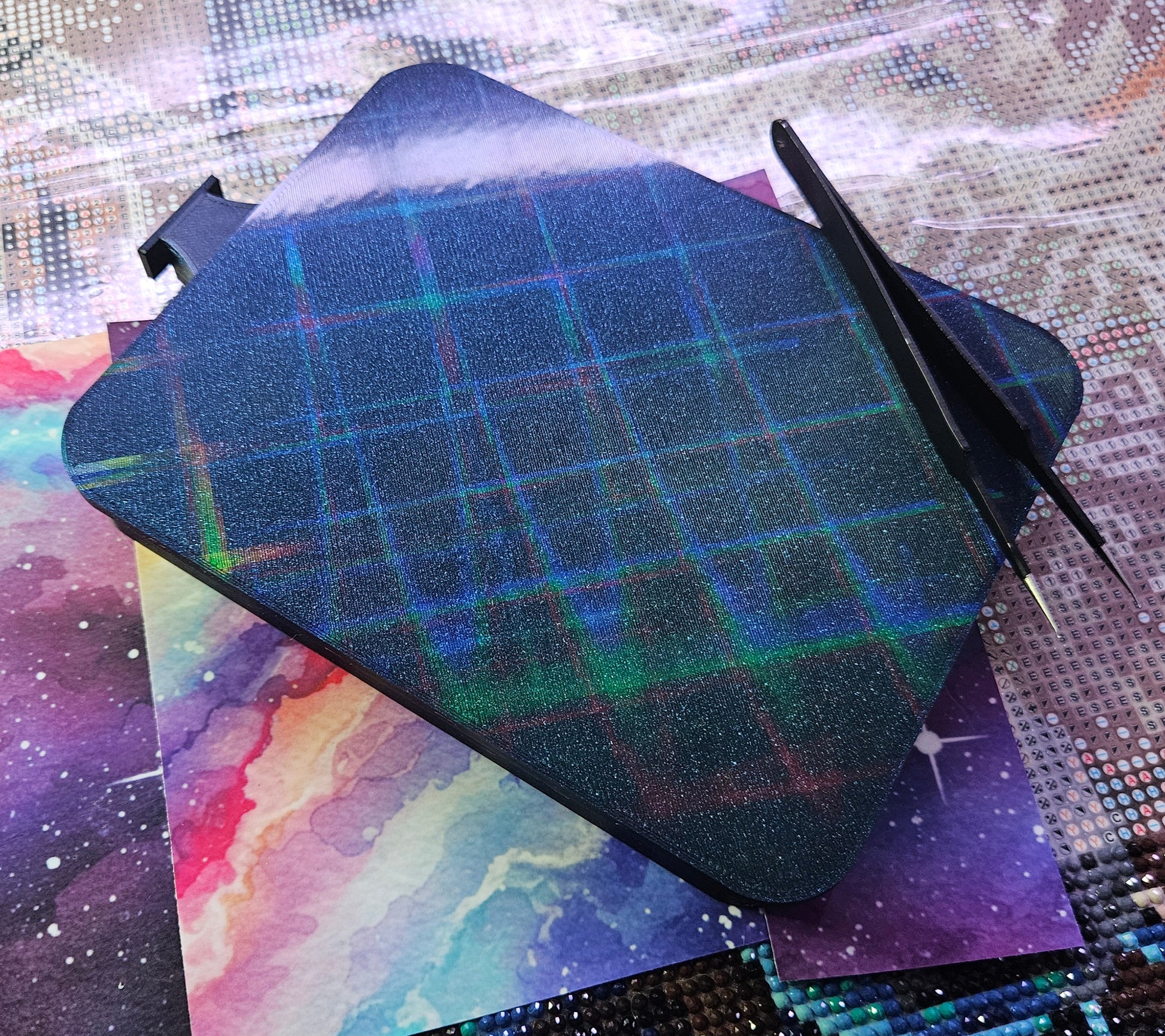Universe Washi SNAP, XXL Diamond Painting Tray with Snap-On Lid Cosmic Crafts