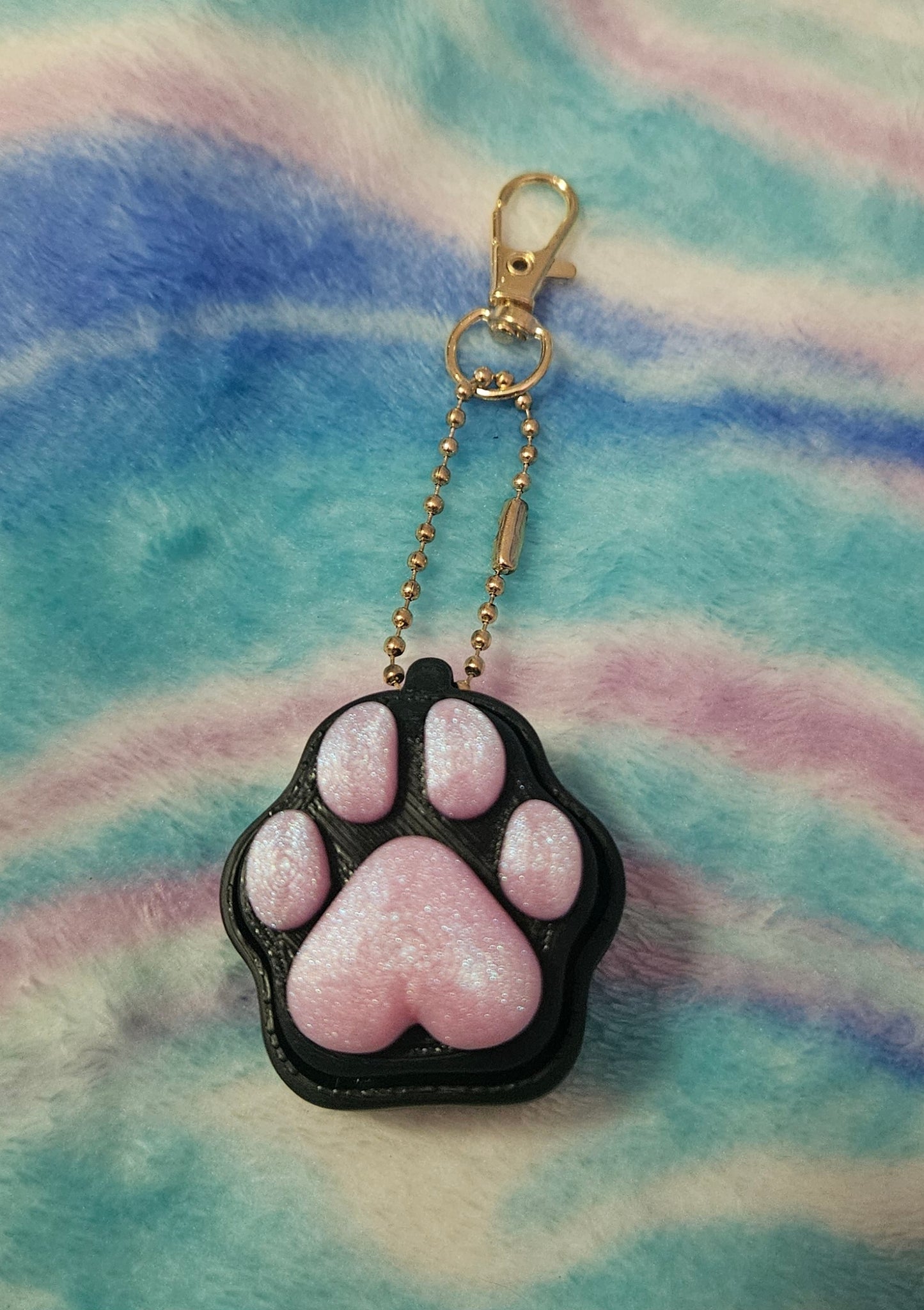 Cat or Dog Paw Fidget Clicker, 3D Printed Stress Relief Toy, Custom Color Paw, Keychain or Desk Fidget, Pet Lover Gift