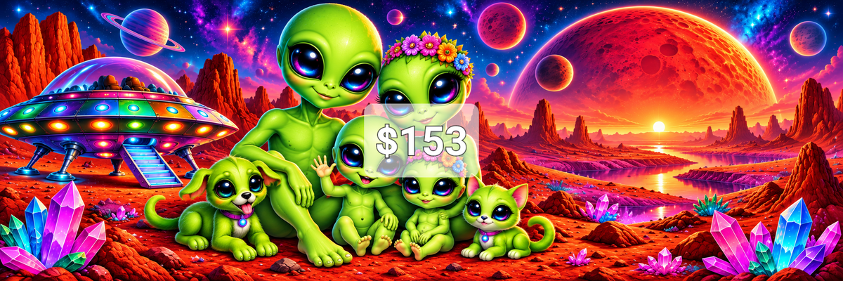 Limited Edition Mega Canvas PREMADE ARTWORK SPECIAL 1 Cosmic Crafts