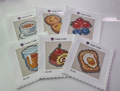 Mini Breakfast Treats Diamond Art Kit (6-Pack) Cosmic Crafts