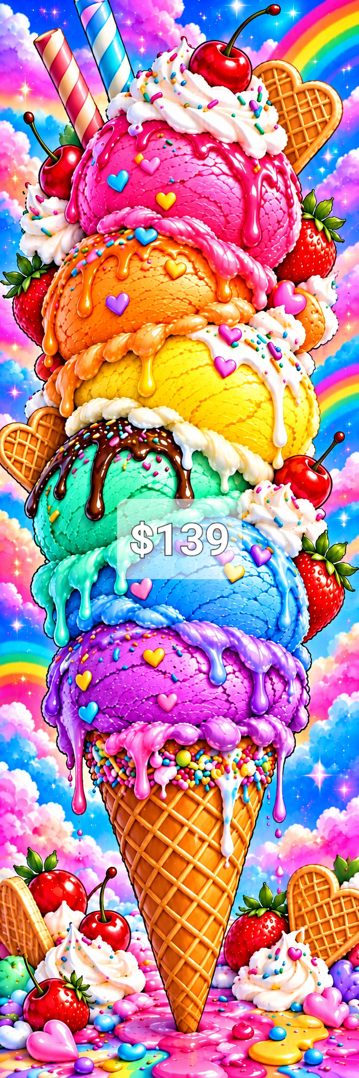 Limited Edition Mega Canvas PREMADE ARTWORK SPECIAL 1 Cosmic Crafts