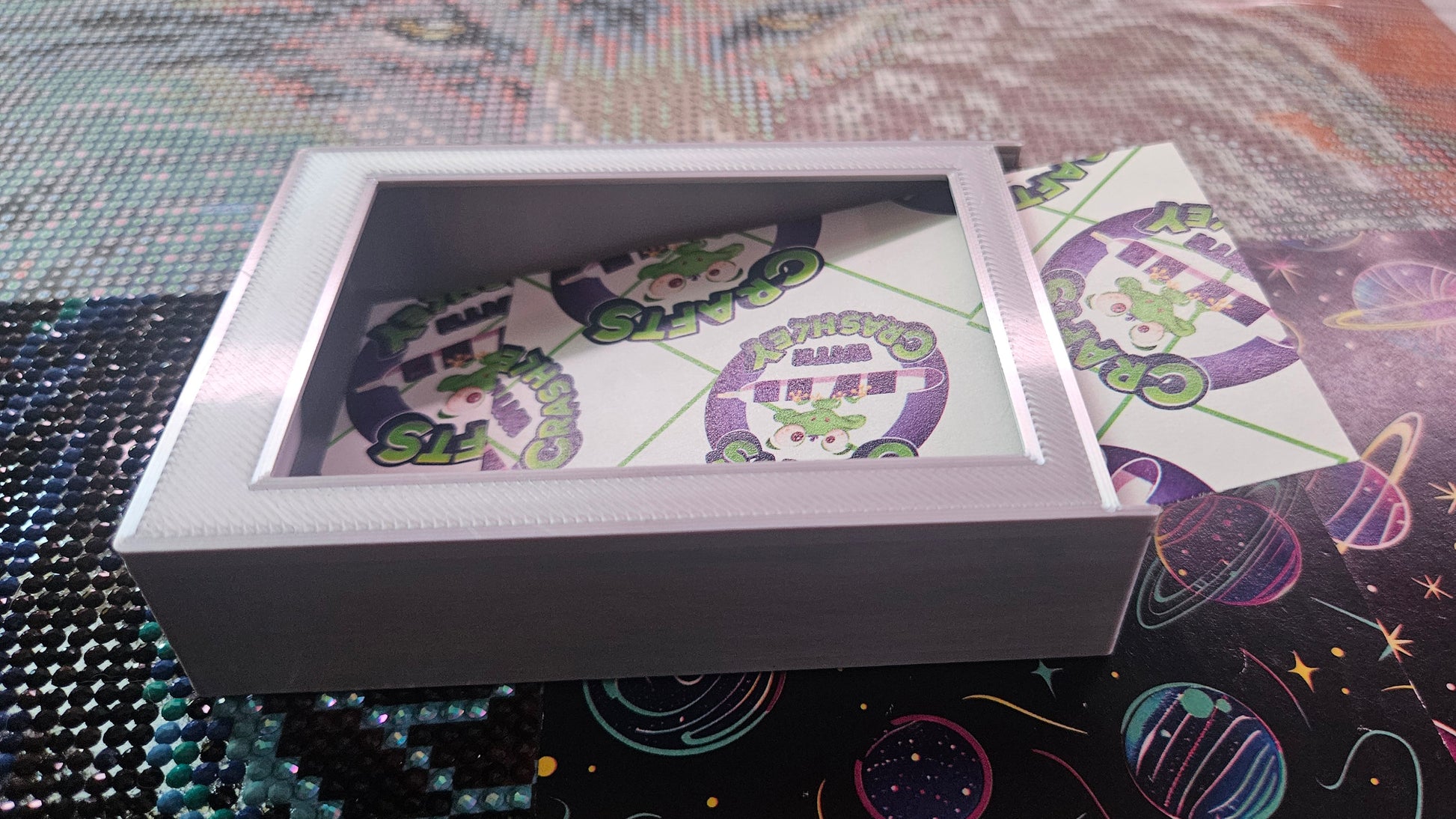Diamond Painting Release Paper Storage & Dispenser Box, Diamond Art Cover Sheet Organizer Cosmic Crafts