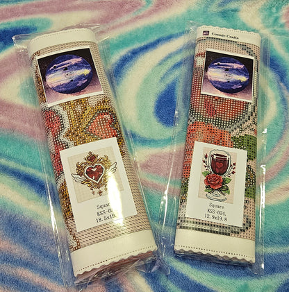 Red Hearts Shimmer & Save Diamond Painting Bundle Cosmic Crafts