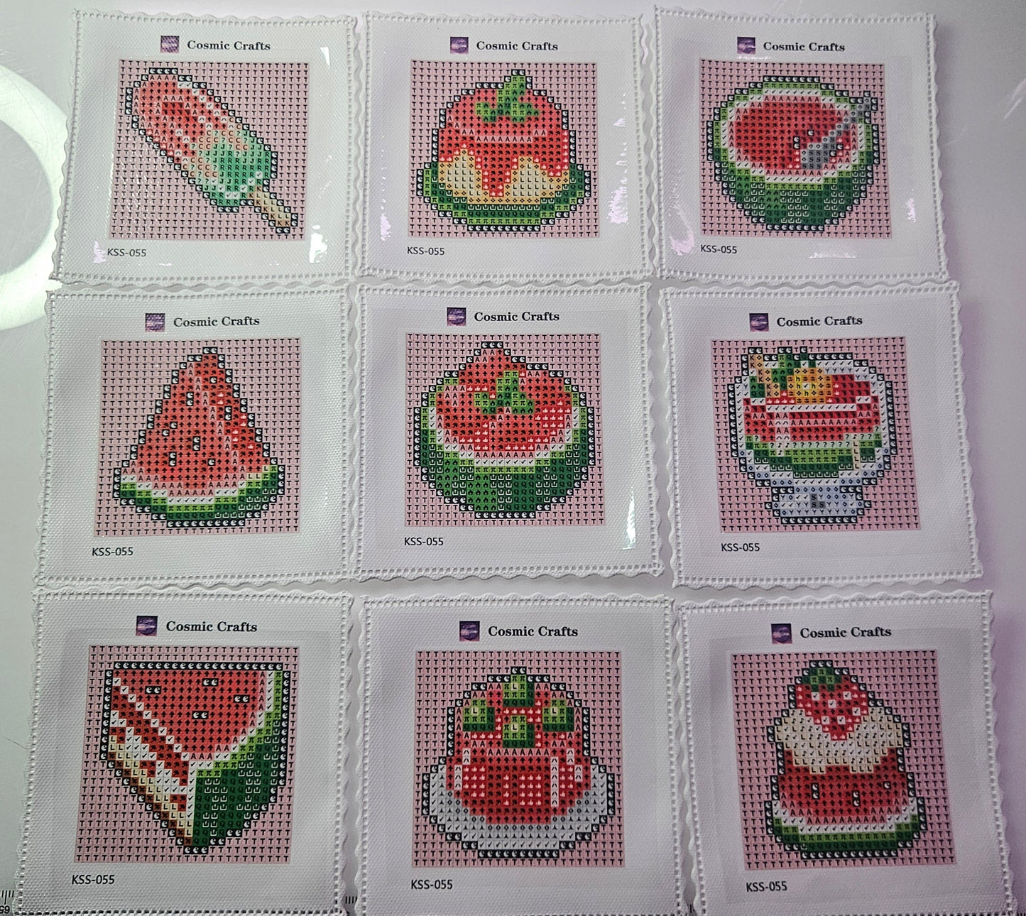 Mini Watermelon Treats Diamond Art Kit (9-Pack) Cosmic Crafts