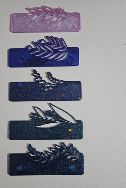 Personalized Floral Coverminder, Large Diamond Art Cover Minder, Custom Name Magnet, 3D Printed Floral Design Cosmic Crafts