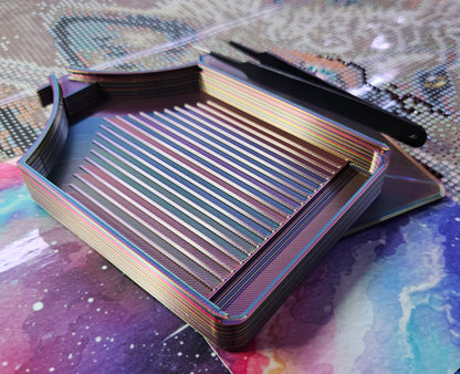 ECLIPSE WASHI Diamond Painting Tray with Lid, Spill Resistant Diamond Art Accessory Cosmic Crafts