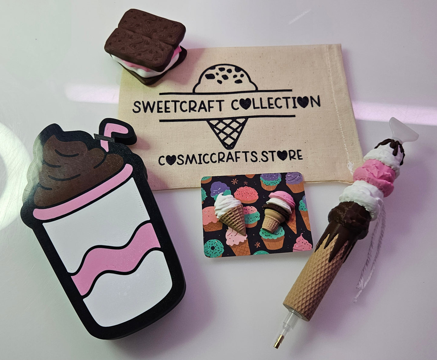 Ice Cream Shop Drop Toolkit – Limited Edition Diamond Painting Tool Set (Only 25 Made)