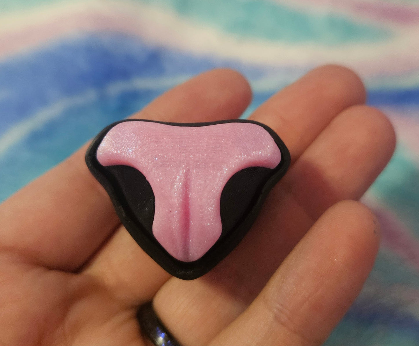 Cat Nose Fidget Clicker, 3D Printed Stress Relief Toy, Cat Lover Gift, Keychain or Desk Fidget, Custom Nose Color