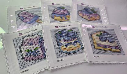 Mini Blueberry Treats Diamond Art Kit (6-Pack)