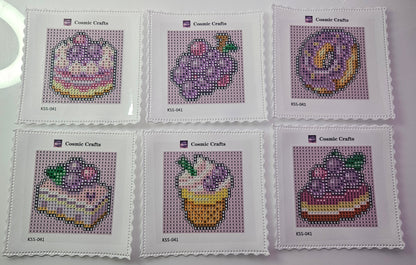 Mini Grape Treats Diamond Art Kit (6-Pack) Cosmic Crafts