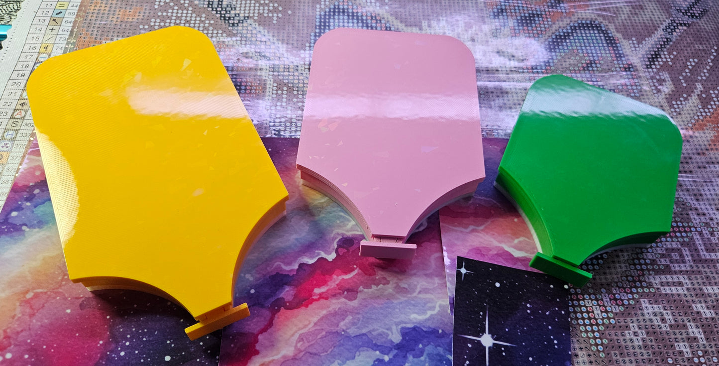 Multi-Color Planet Washi SNAP, Large Diamond Painting Tray with Snap-On Lid Cosmic Crafts