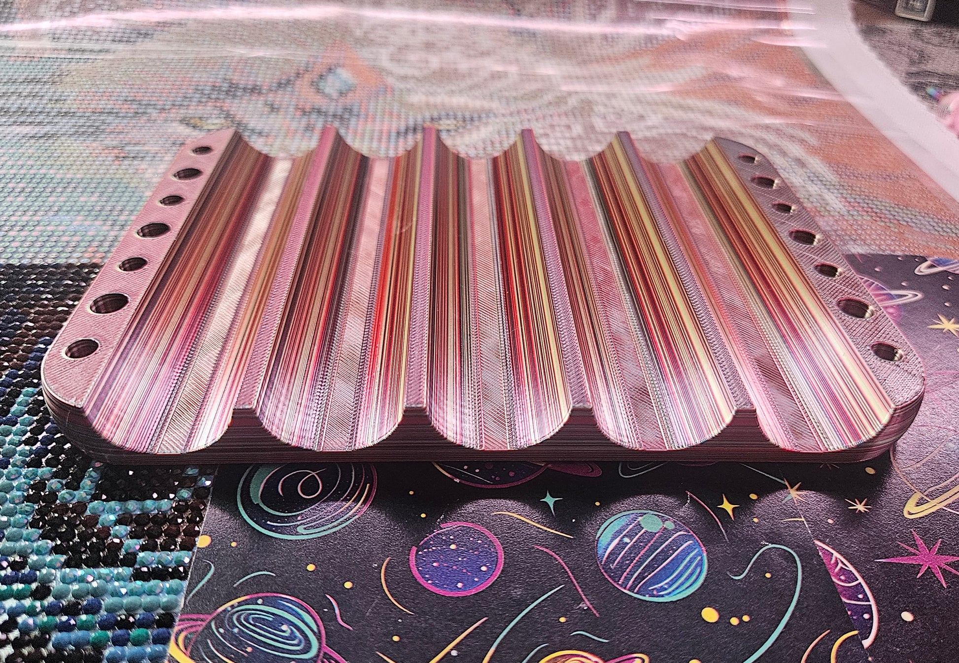 Diamond Painting Pen Holder, 5 Pen & 14 Tip Organizer, Diamond Art Tool Storage Cosmic Crafts