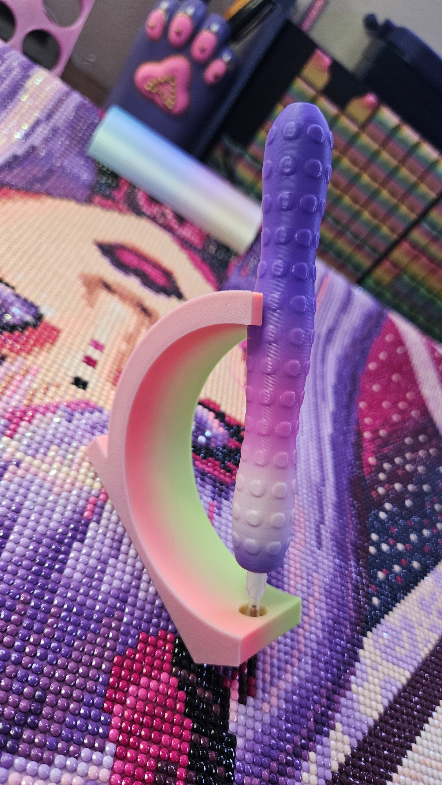 Stylish Diamond Art Pen BUBBLE Style, Lightweight 3D Printed Tool, E-Painter Version Available, Comfortable and Colorful, Diamond Painting Accessory, Rhinestone Painting Pen