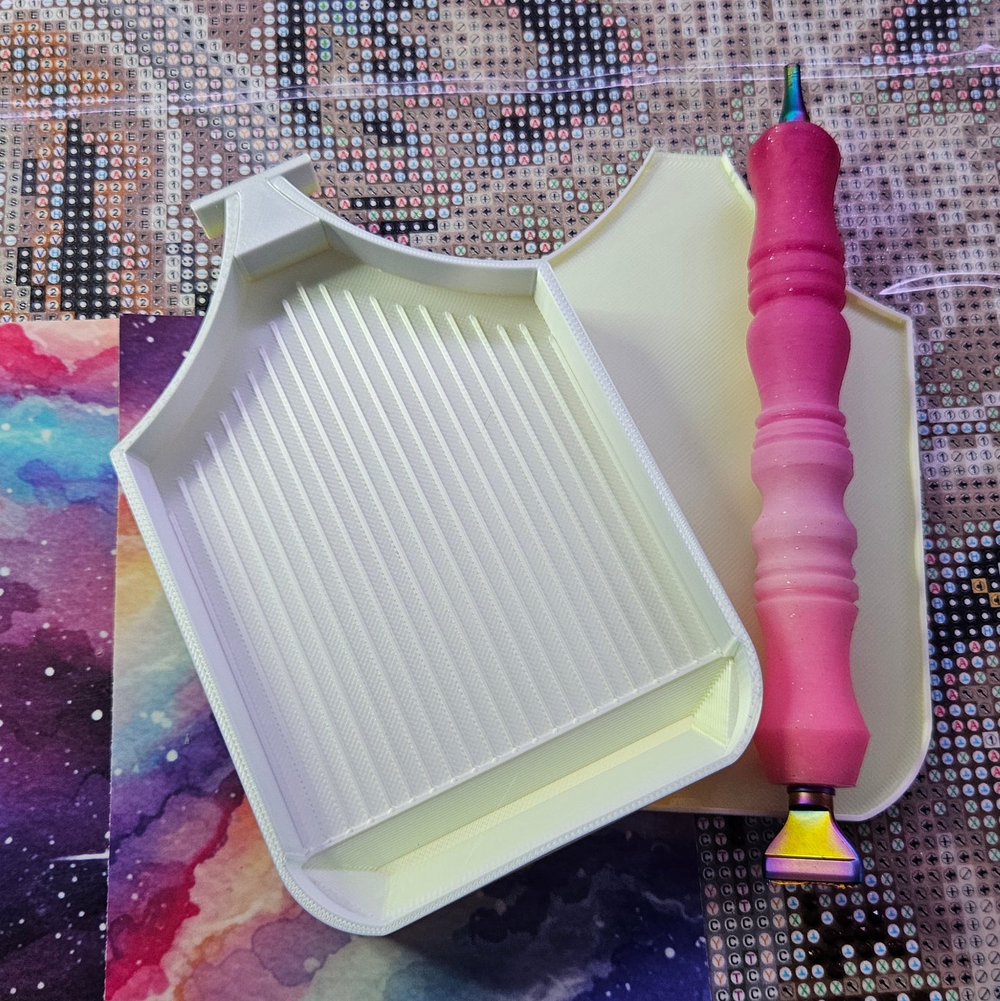 Planet Washi SNAP, Large Diamond Painting Tray with Snap-On Lid Cosmic Crafts