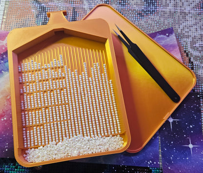 Universe Washi Multiplacer SNAP, XXL Diamond Painting Tray with Snap-On Lid Cosmic Crafts