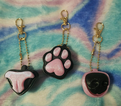 Dog Nose Fidget Clicker, 3D Printed Fidget Toy, Dog Lover Gift, Keychain or Desk Fidget, Custom Color Made To Order Cosmic Crafts