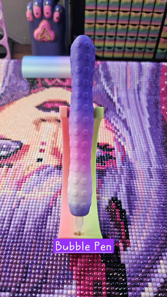 Stylish Diamond Art Pen BUBBLE Style, Lightweight 3D Printed Tool, E-Painter Version Available, Comfortable and Colorful, Diamond Painting Accessory, Rhinestone Painting Pen
