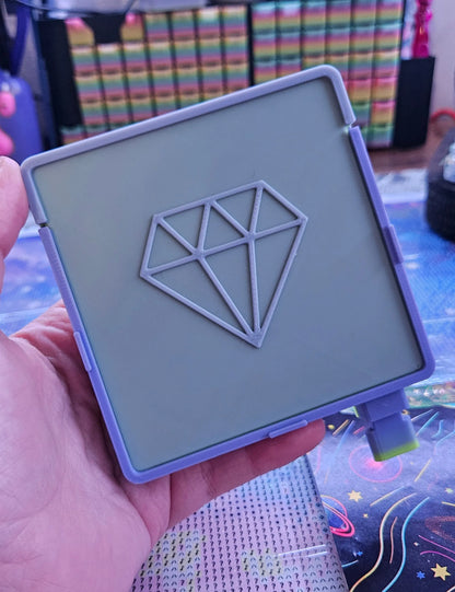 100x100mm Stacking Diamond Painting Tray, 3D Printed Made to Order Drill Tray, Diamond Art Organizer, Rhinestone Tool, Stackable Gem Storage Cosmic Crafts